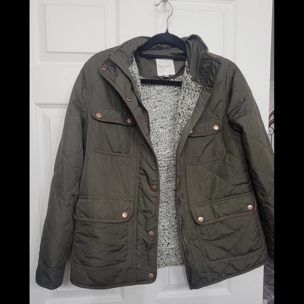 Thread and Supply Sherpa-Lined Coat